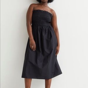 H&M smocked top midi dress